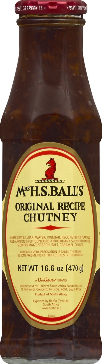 slide 2 of 2, Mrs HS Balls Chutney 16.6 oz, 16 oz