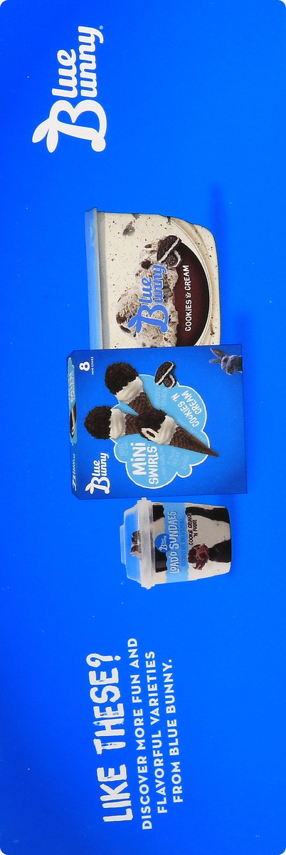 slide 13 of 13, Blue Bunny Cookies 'N Cream Frozen Dairy Dessert 8.0 ea, 8 ct