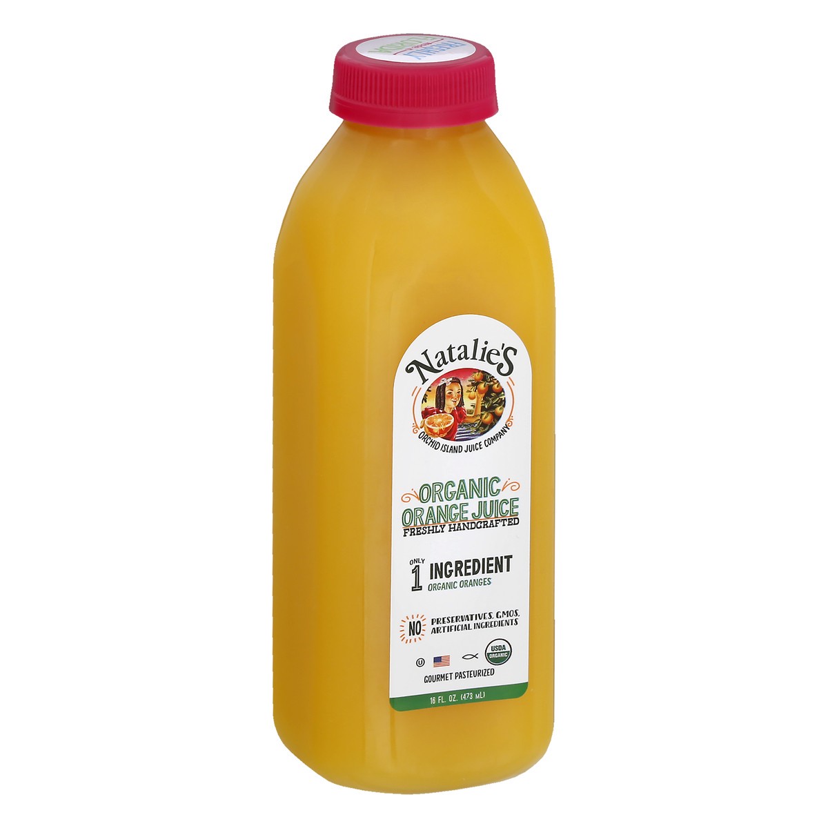 slide 2 of 9, Natalie's Organic Orange Juice, 16 fl oz