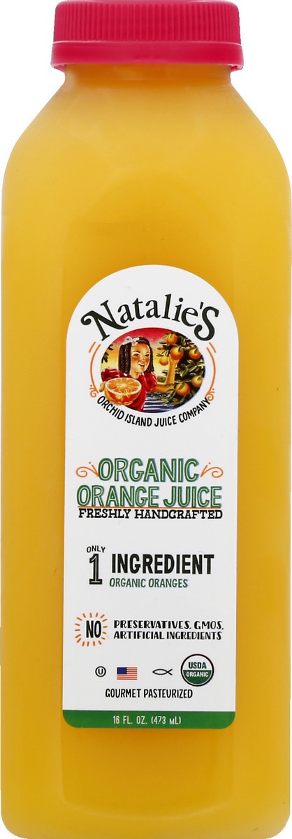 slide 6 of 9, Natalie's Organic Orange Juice, 16 fl oz