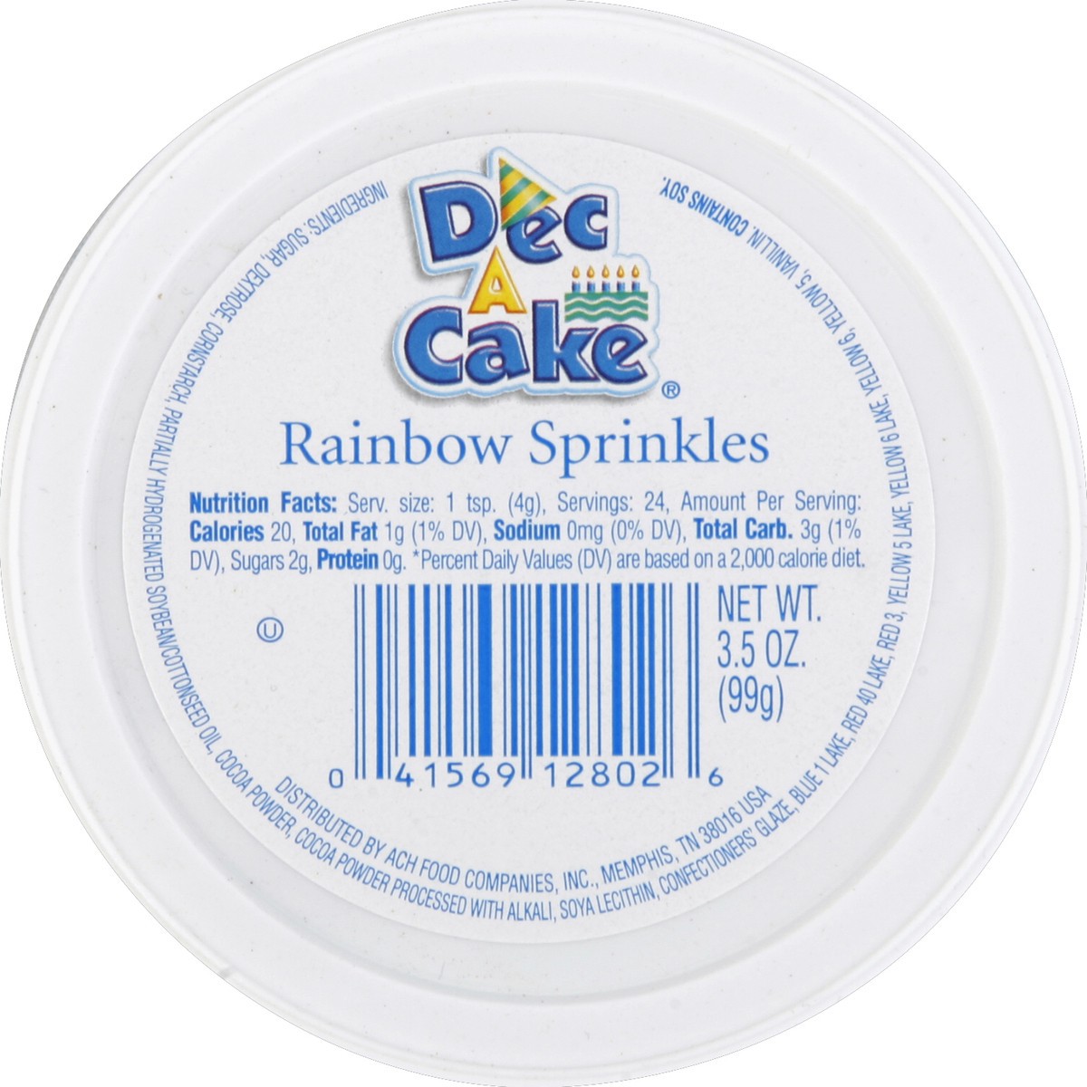 slide 1 of 3, Dec a Cake Sprinkles 3.5 oz, 3.5 oz