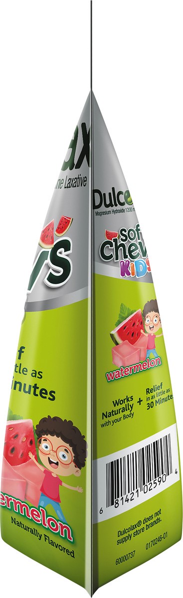 slide 3 of 5, Dulcolax Kids Saline Laxative Soft Chews, Watermelon Flavor, 15 Ct., 15 ct