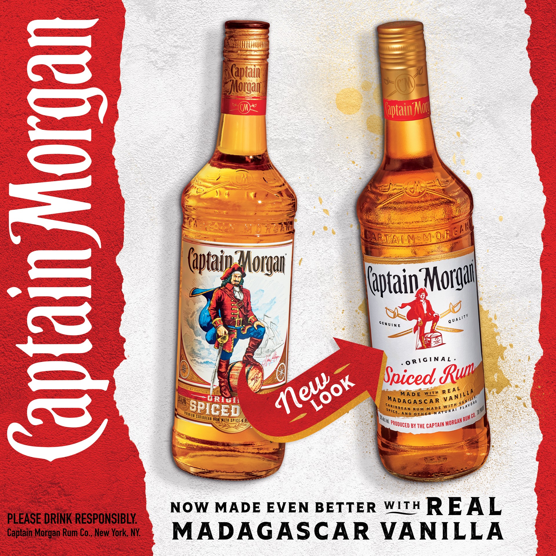 slide 3 of 5, Captain Morgan Original Spiced Rum, 50 mL, 50 ml