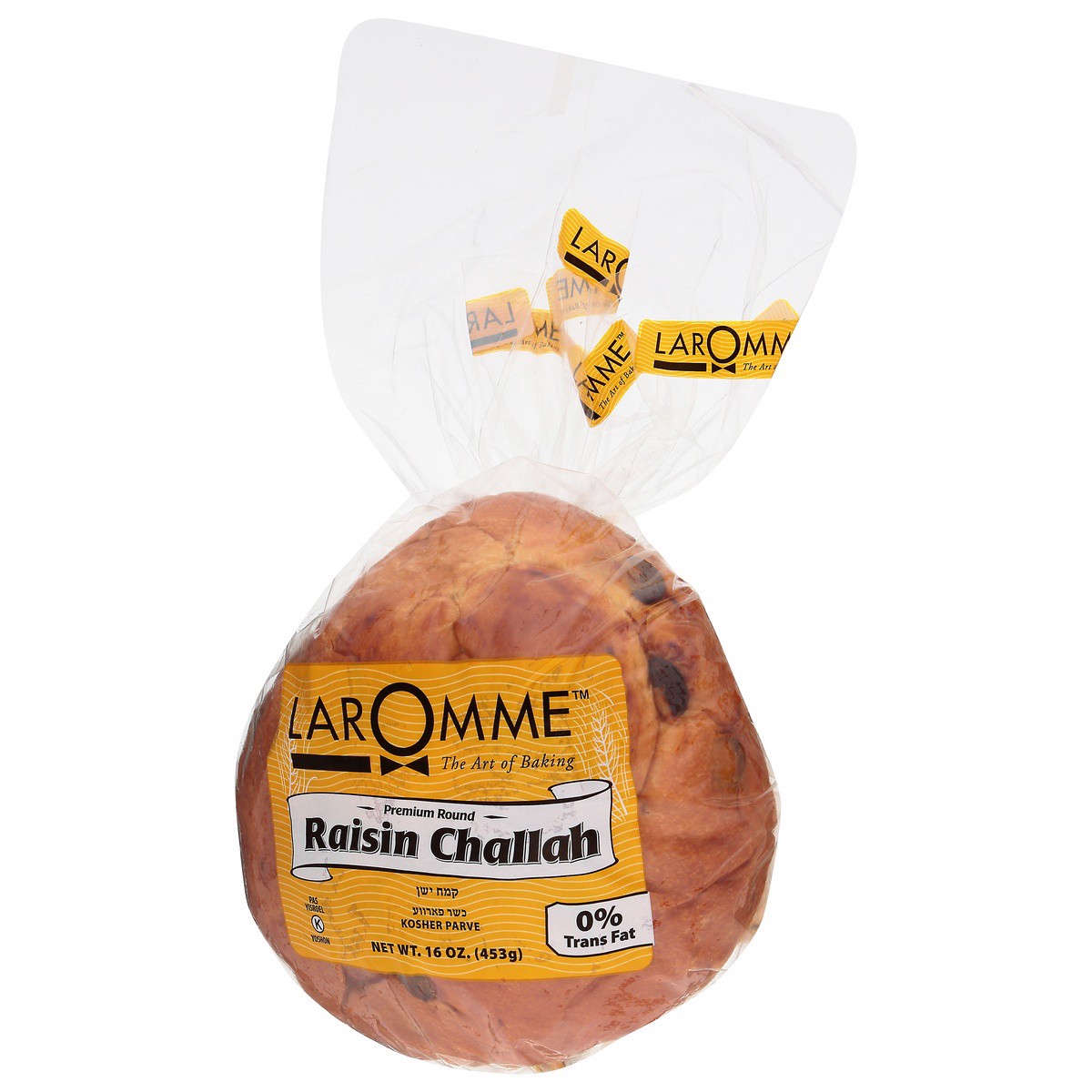 slide 9 of 9, Laromme Round Raisin Challah, 15 oz
