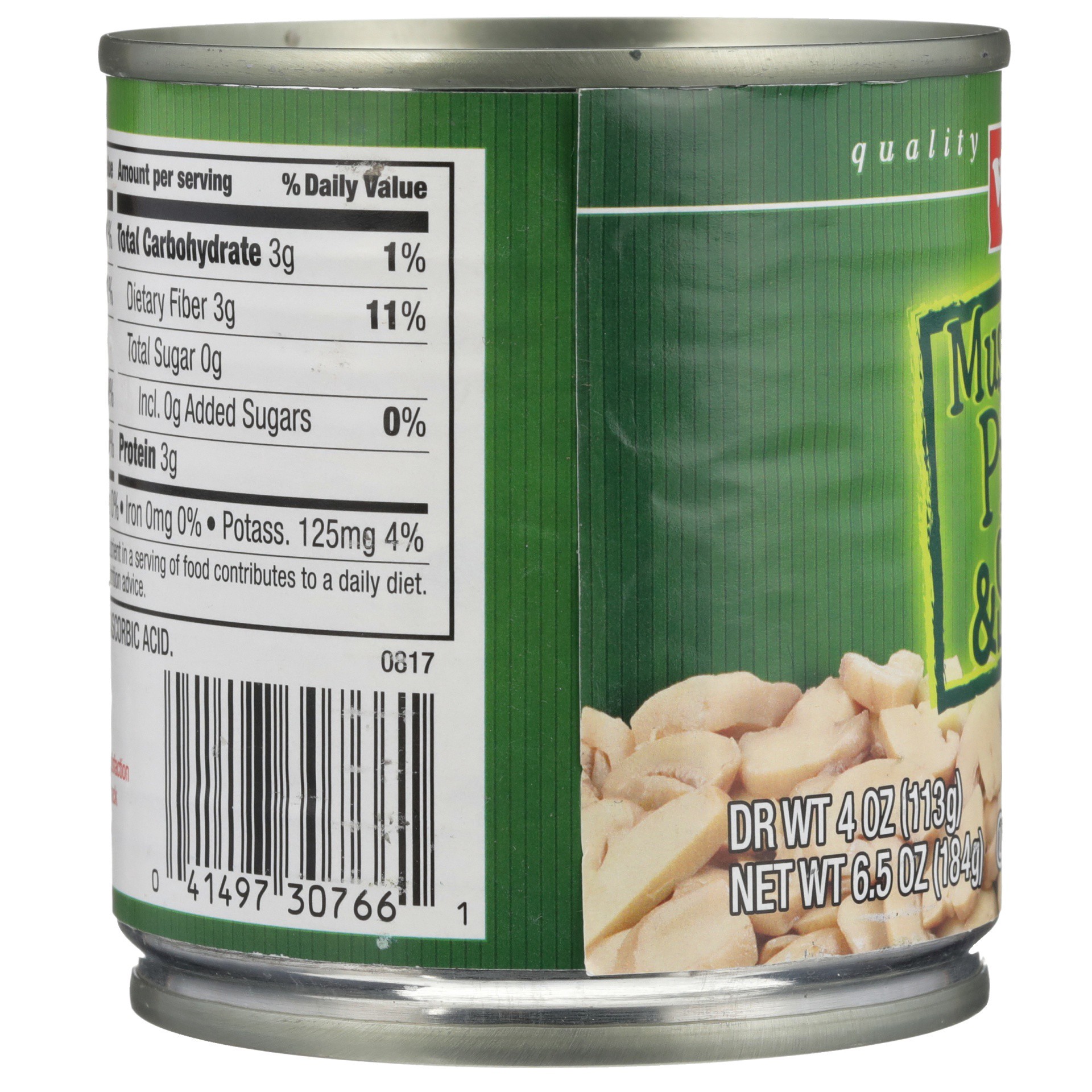 slide 5 of 6, Weis Quality Pieces and Stems Canned Vegetable-Mushrooms, 6.5 oz