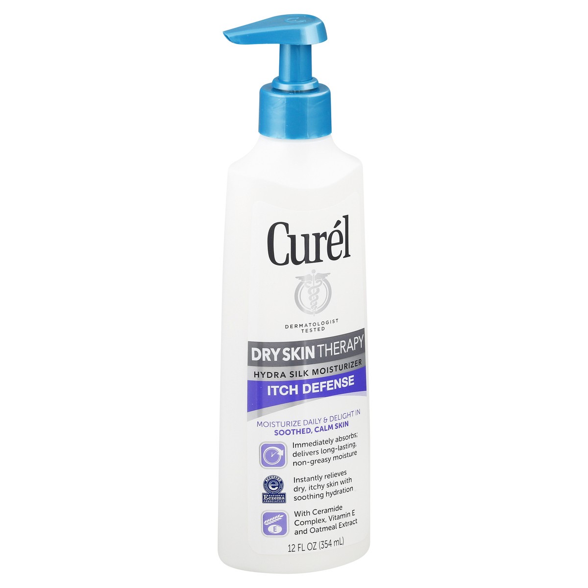 slide 6 of 9, Curél Extra Dry Skin Therapy Lotion, , Body and Hand Moisturizer, Hydra Silk Hydration with Advanced Ceramide Complex, with Aloe Water, 12 Ounce, 12 fl oz