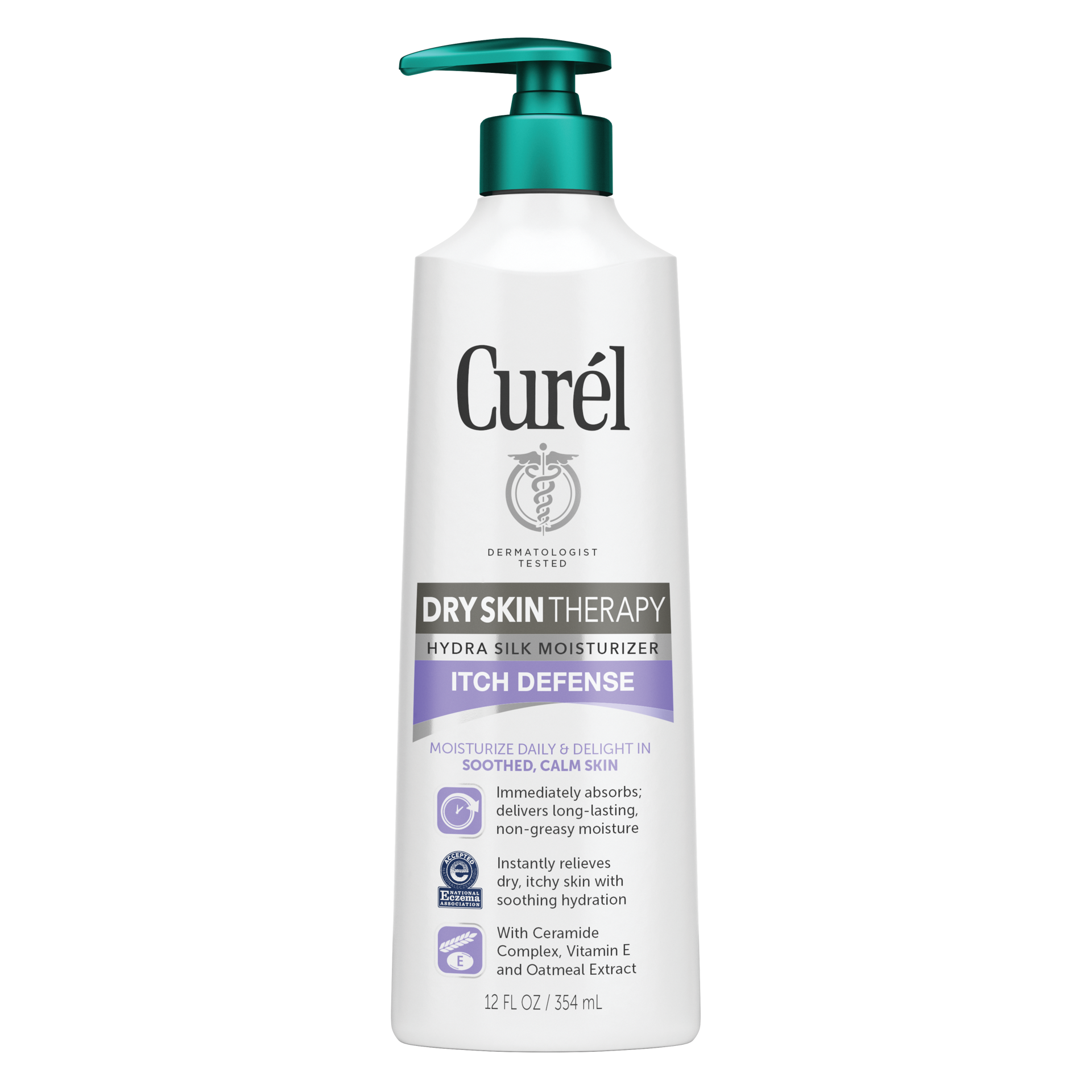 slide 1 of 9, Curél Extra Dry Skin Therapy Lotion, , Body and Hand Moisturizer, Hydra Silk Hydration with Advanced Ceramide Complex, with Aloe Water, 12 Ounce, 12 fl oz