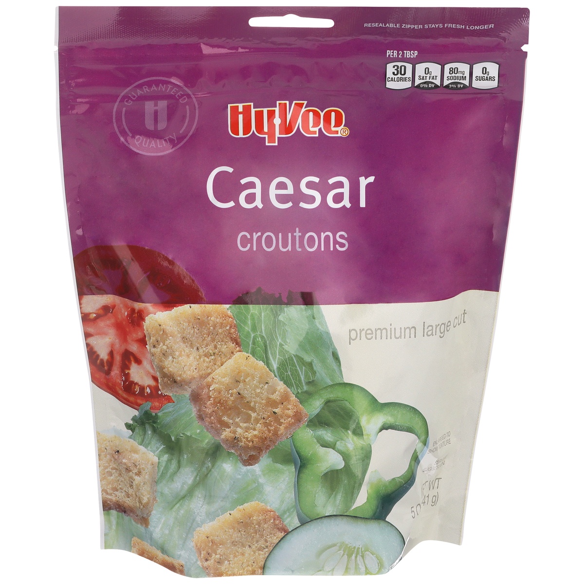 slide 1 of 1, Hy-vee Caesar Croutons, 5 oz