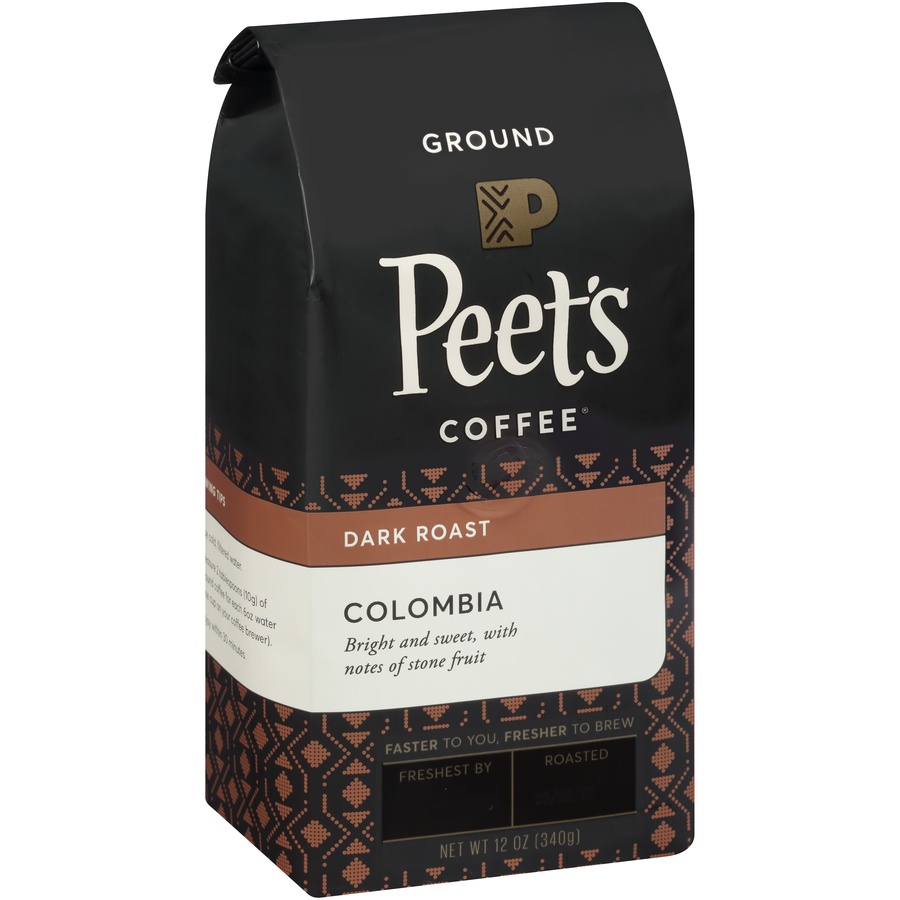 slide 2 of 6, Peet's Colombia Ground, 12 oz