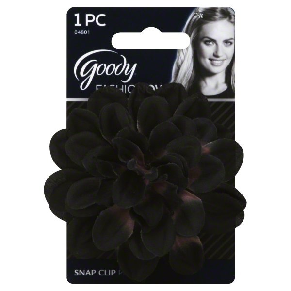 slide 1 of 1, Goody Fashionow Limited Edition Flower Barrette, Black, 1 ct