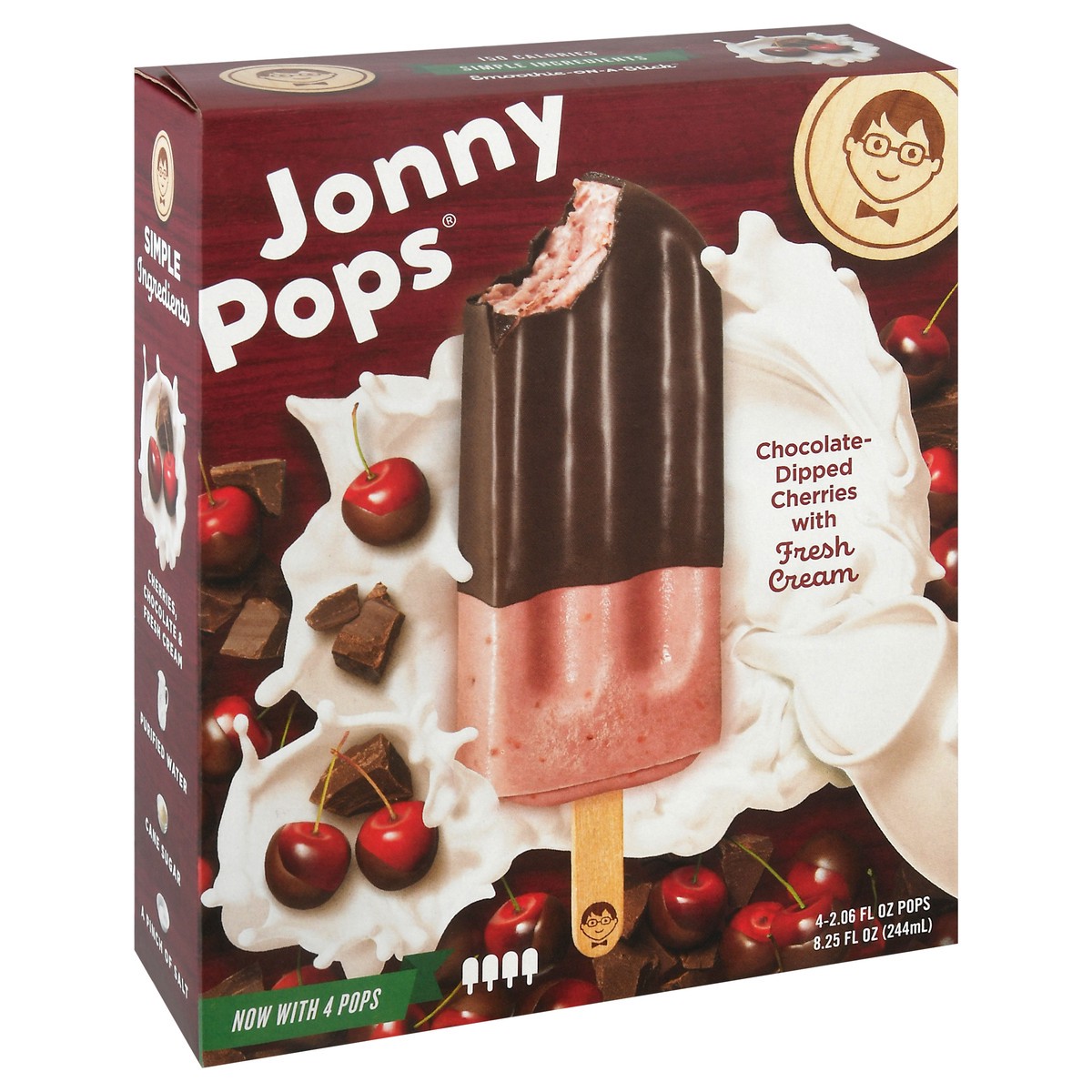 slide 8 of 12, Jonny Pops Chocolate-dipped Cherries With Fresh Cream Pops, 1 ct