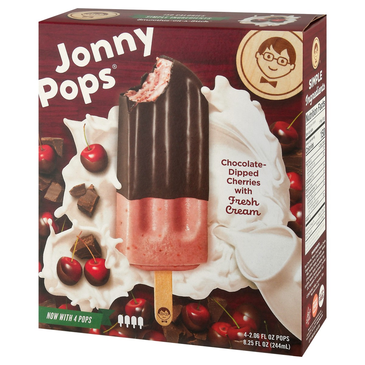 slide 7 of 12, Jonny Pops Chocolate-dipped Cherries With Fresh Cream Pops, 1 ct