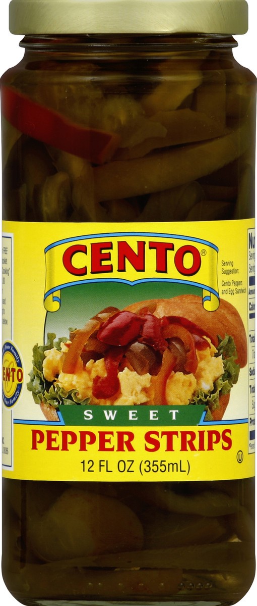 slide 2 of 2, Cento Sweet Pepper Strips, 12 oz