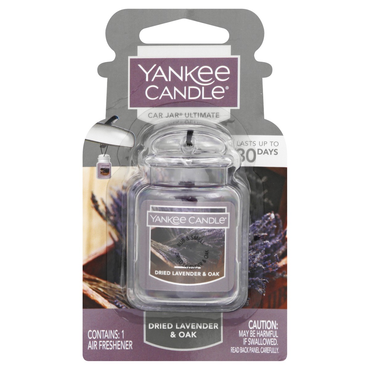 slide 1 of 9, Yankee Candle Car Jar Ultimate Dried Lavender & Oak, 1 ct