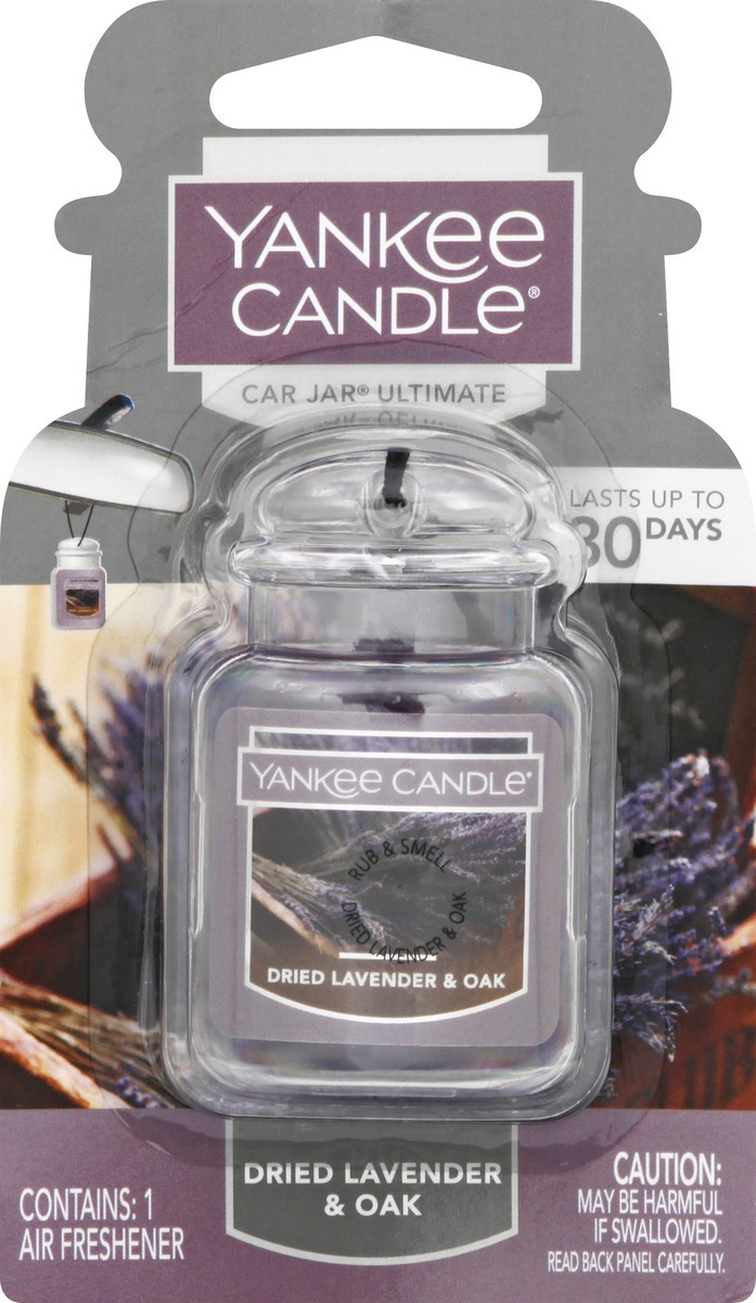 slide 6 of 9, Yankee Candle Car Jar Ultimate Dried Lavender & Oak Air Freshener 1 ea, 1 ct