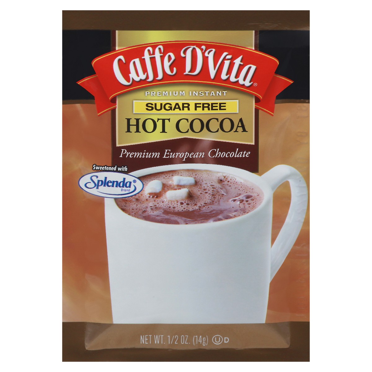 slide 3 of 14, Caffe D'Vita Premium Instant Sugar Free Hot Cocoa 0.5 oz, 0.5 oz