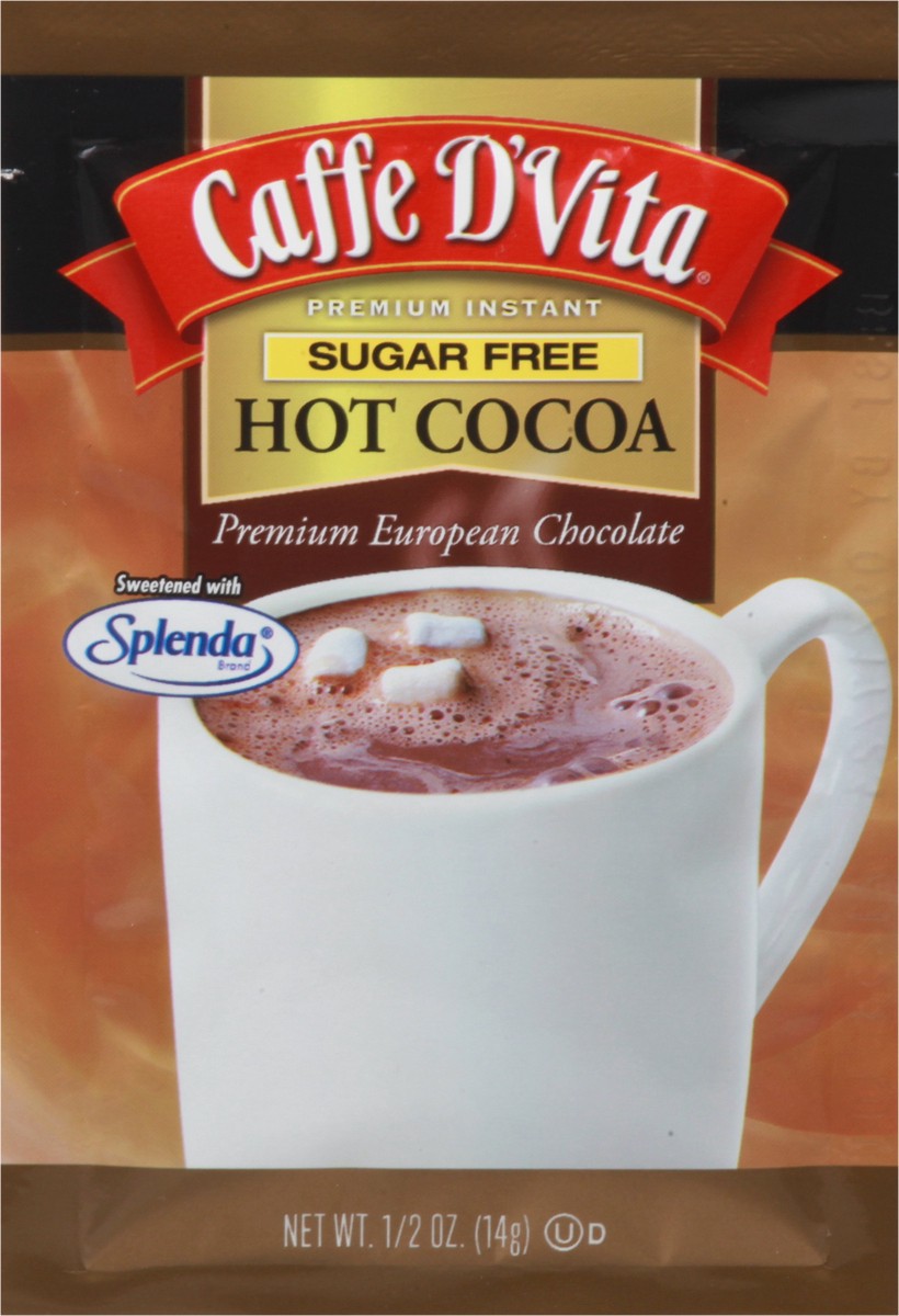 slide 8 of 14, Caffe D'Vita Premium Instant Sugar Free Hot Cocoa 0.5 oz, 0.5 oz