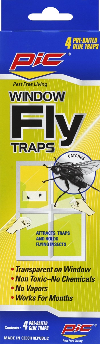 slide 2 of 4, PIC Fly Traps 4 ea, 4 ct