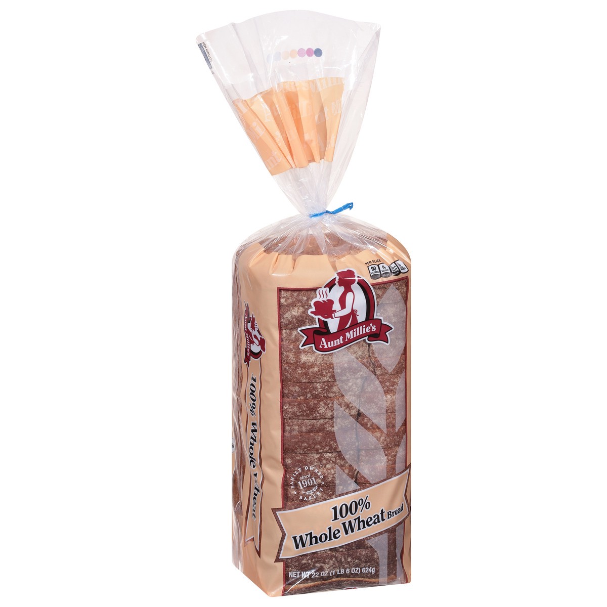 slide 7 of 9, Aunt Millie's 100% Whole Wheat Bread 22 oz, 22 oz