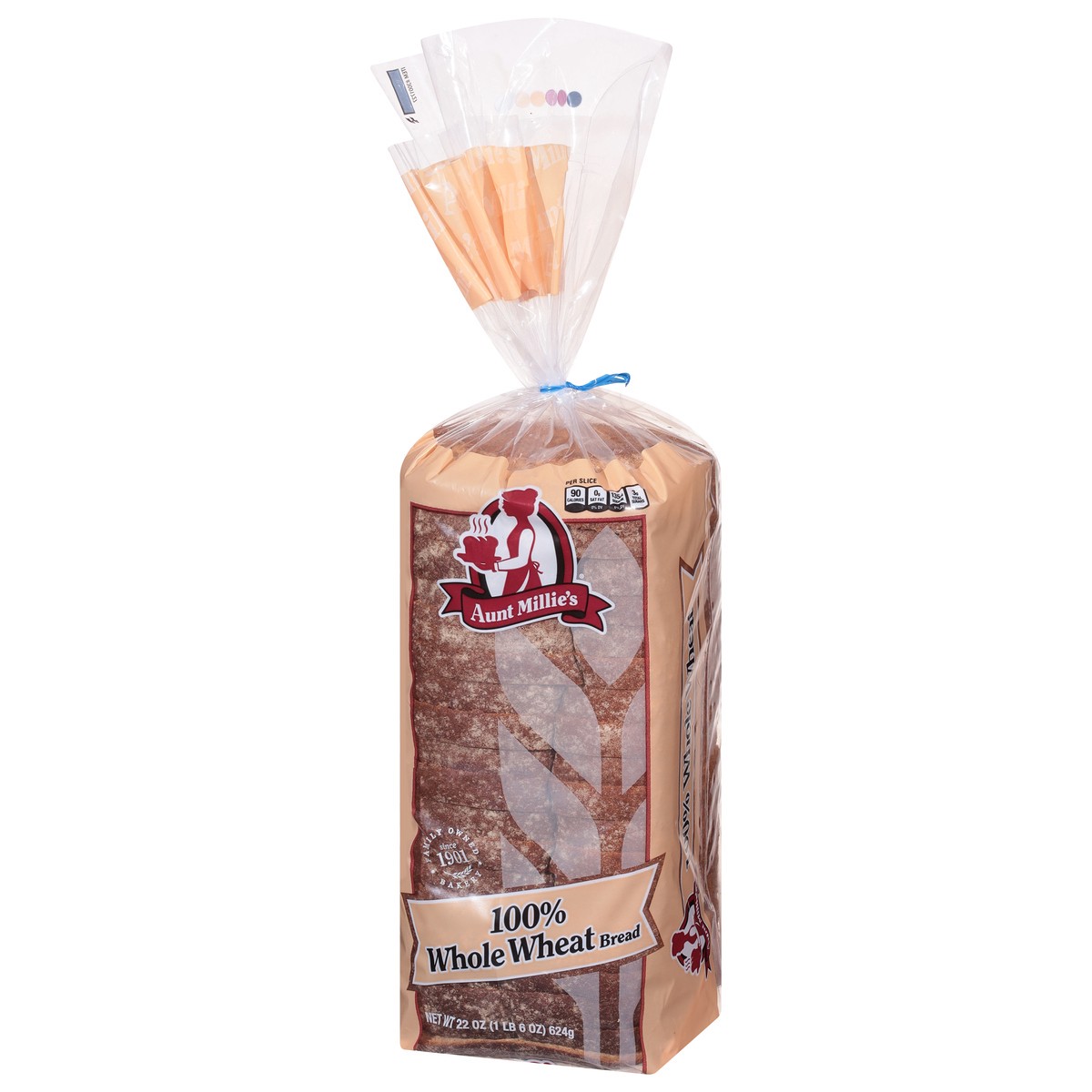 slide 5 of 9, Aunt Millie's 100% Whole Wheat Bread 22 oz, 22 oz