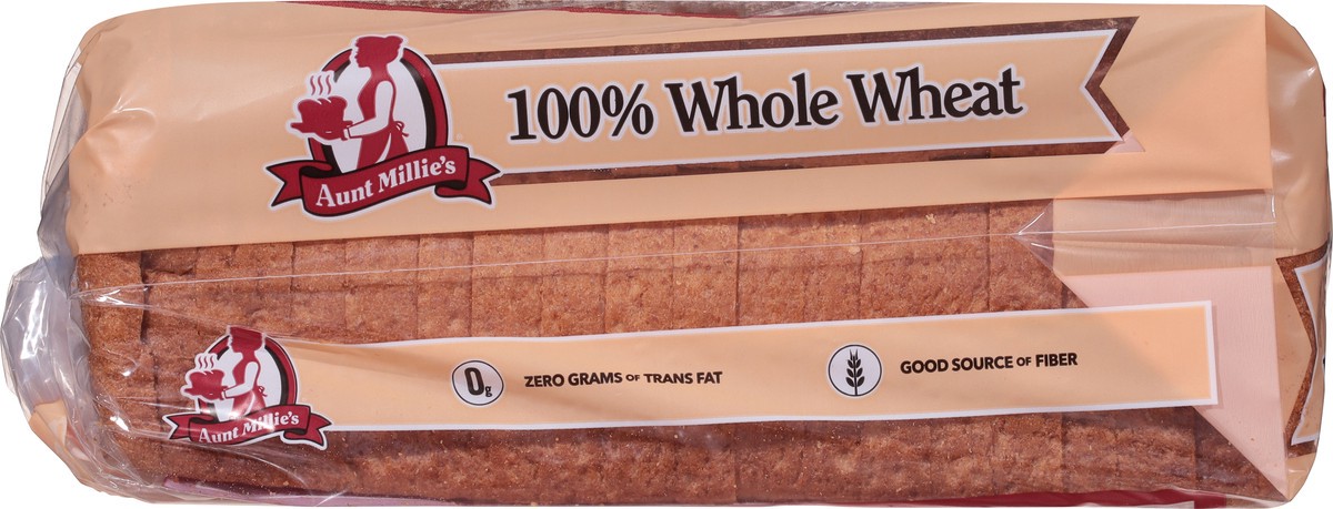 slide 9 of 9, Aunt Millie's 100% Whole Wheat Bread 22 oz, 22 oz