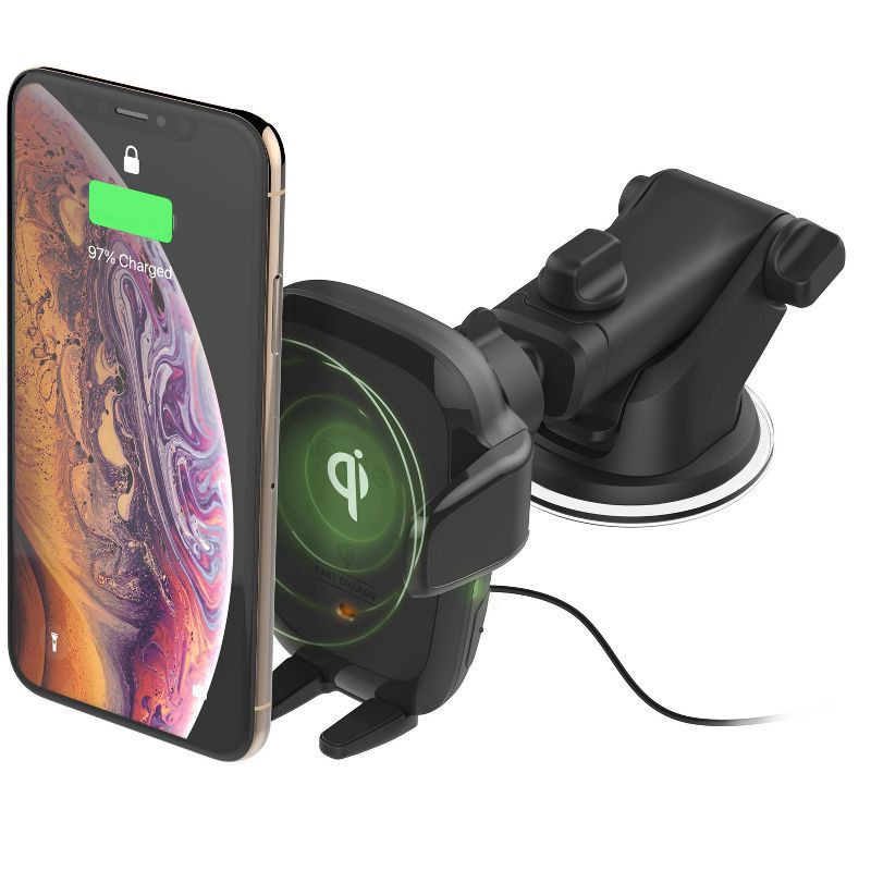 slide 1 of 5, iOttie AutoSense Wireless Dash & Windshield Mount with 10W Qi Wireless Charging Mount - Black, 1 ct