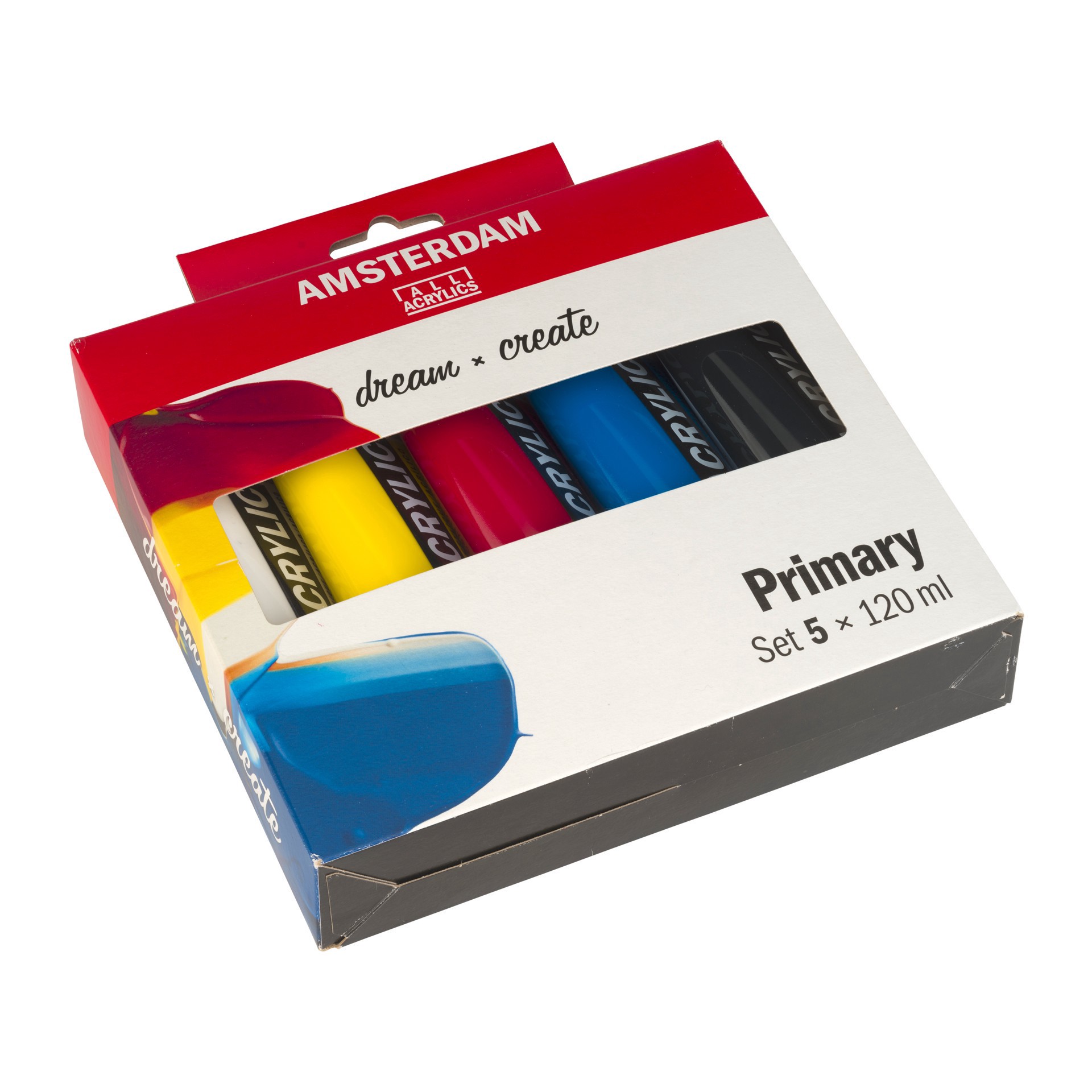 slide 2 of 6, New Amsterdam Standard Series Primary Acrylic Paint Set, 120 ml