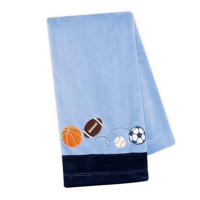 Lambs & Ivy Sports Fan Baby Blanket Blue 1 ct Shipt