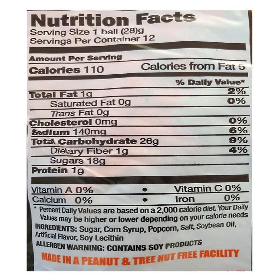 slide 4 of 4, Kathy Kaye Hall Popcorn Ball, 12 ct; 12 oz