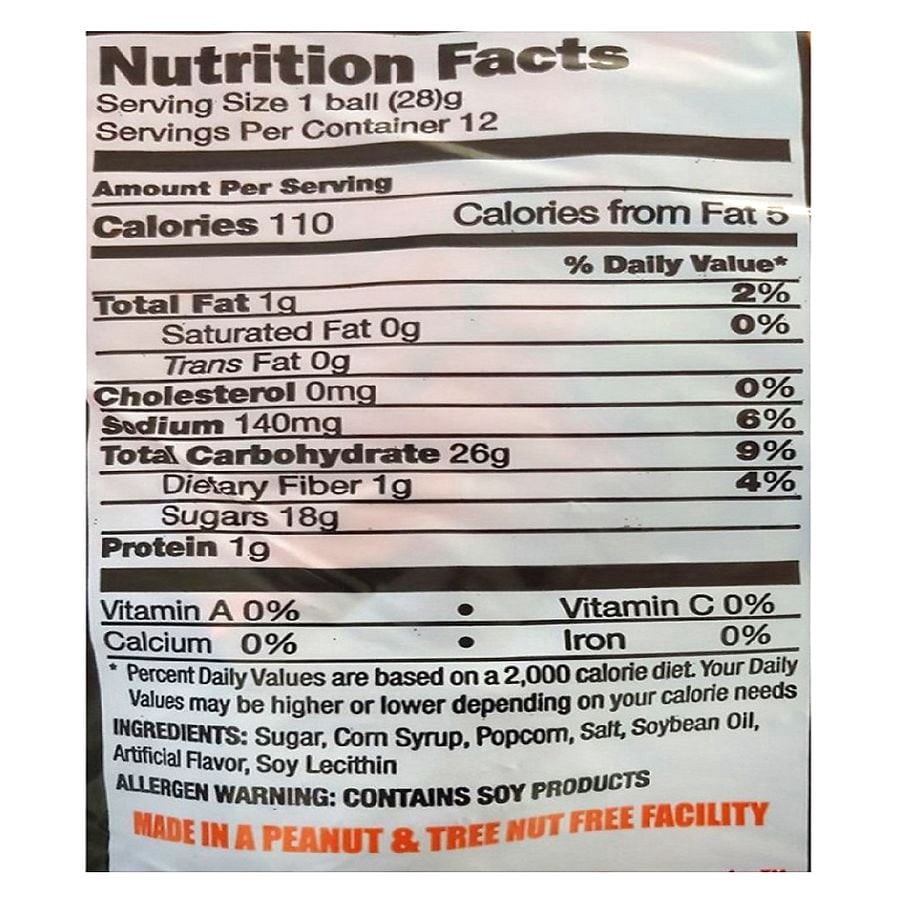 slide 2 of 4, Kathy Kaye Hall Popcorn Ball, 12 ct; 12 oz