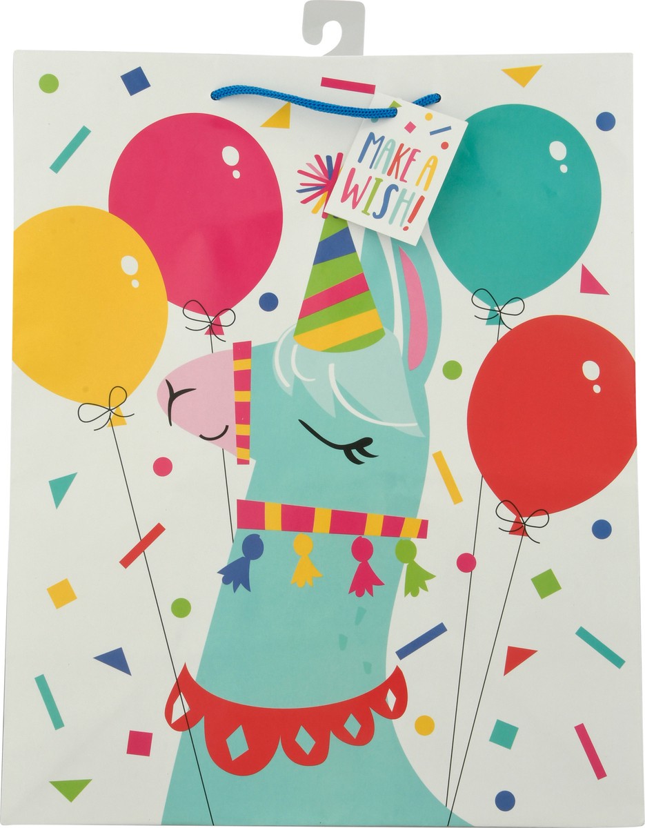 slide 7 of 9, Unique Llama Birthday Bag 1 ea, 1 ct