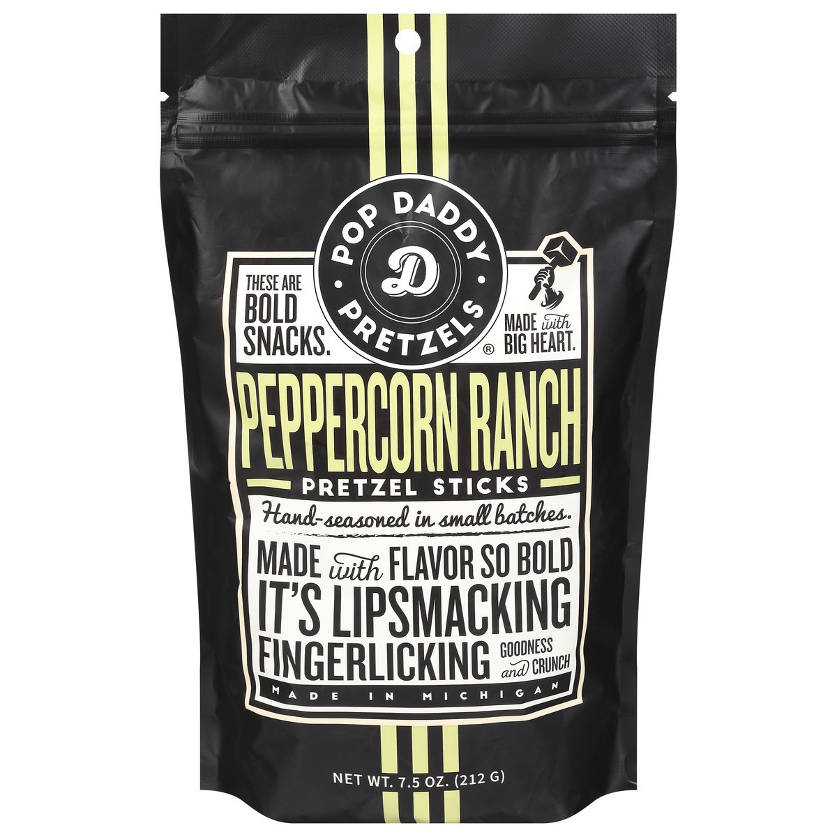 slide 1 of 13, Pop Daddy Peppercorn Ranch Pretzel Sticks 7.5 oz, 7.5 oz