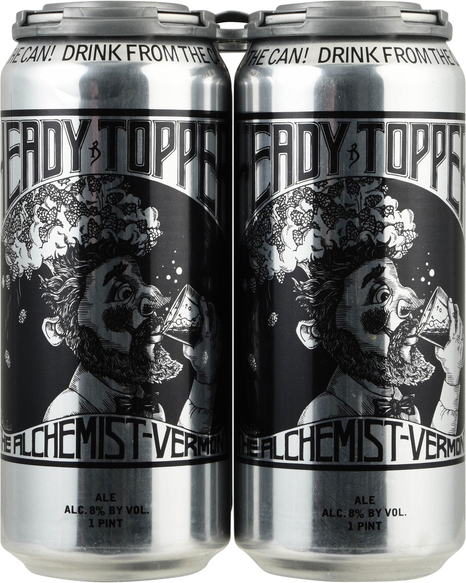 slide 6 of 12, The Alchemist Heady-Topper Beer 4 - 1 pt Cans, 4 ct; 16 oz