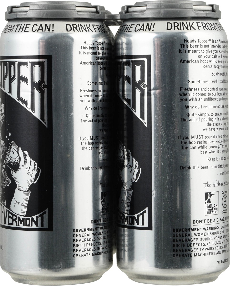 slide 9 of 12, The Alchemist Heady-Topper Beer 4 - 1 pt Cans, 4 ct; 16 oz