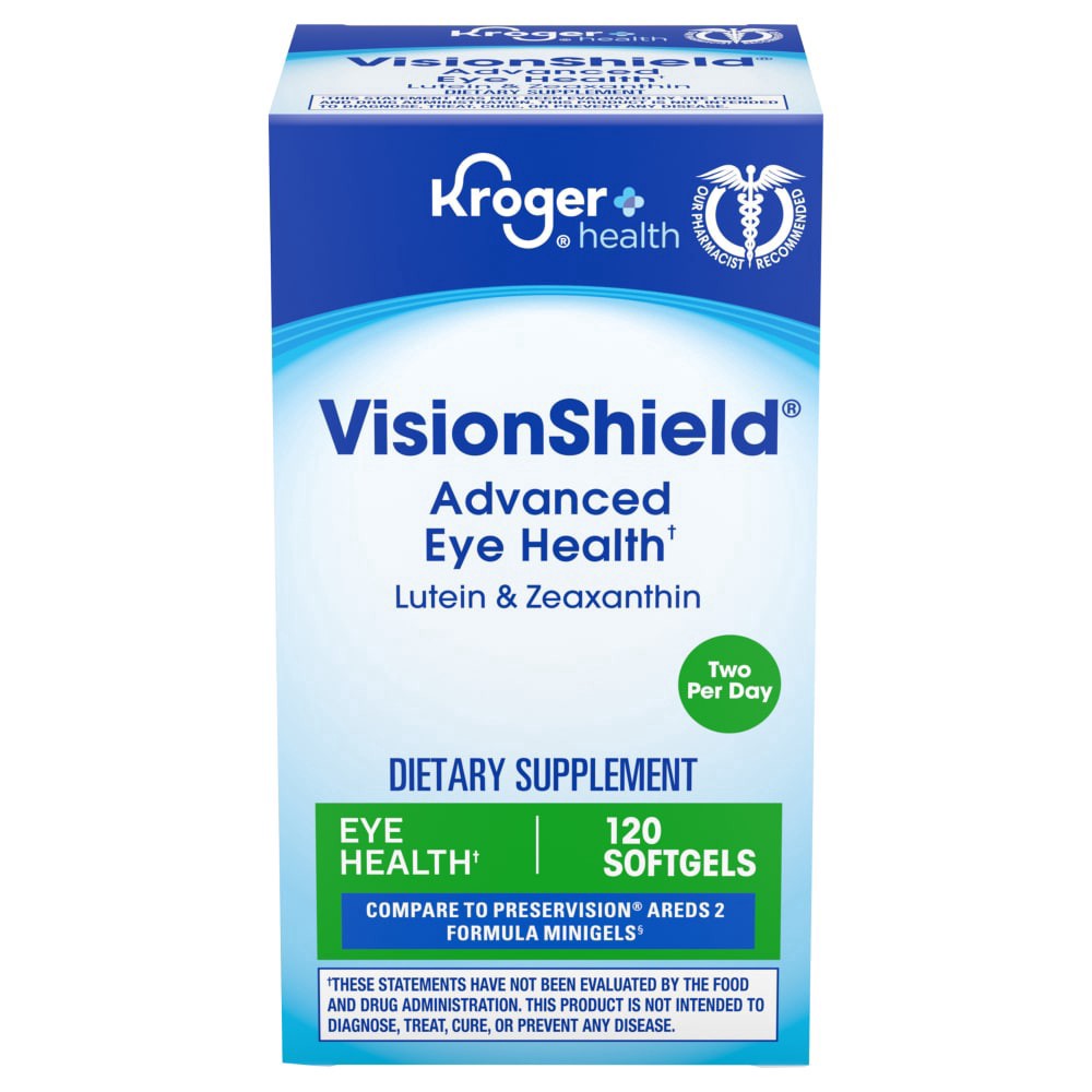 slide 1 of 1, Kroger® VisionShield® Advanced Eye Health, 120 ct