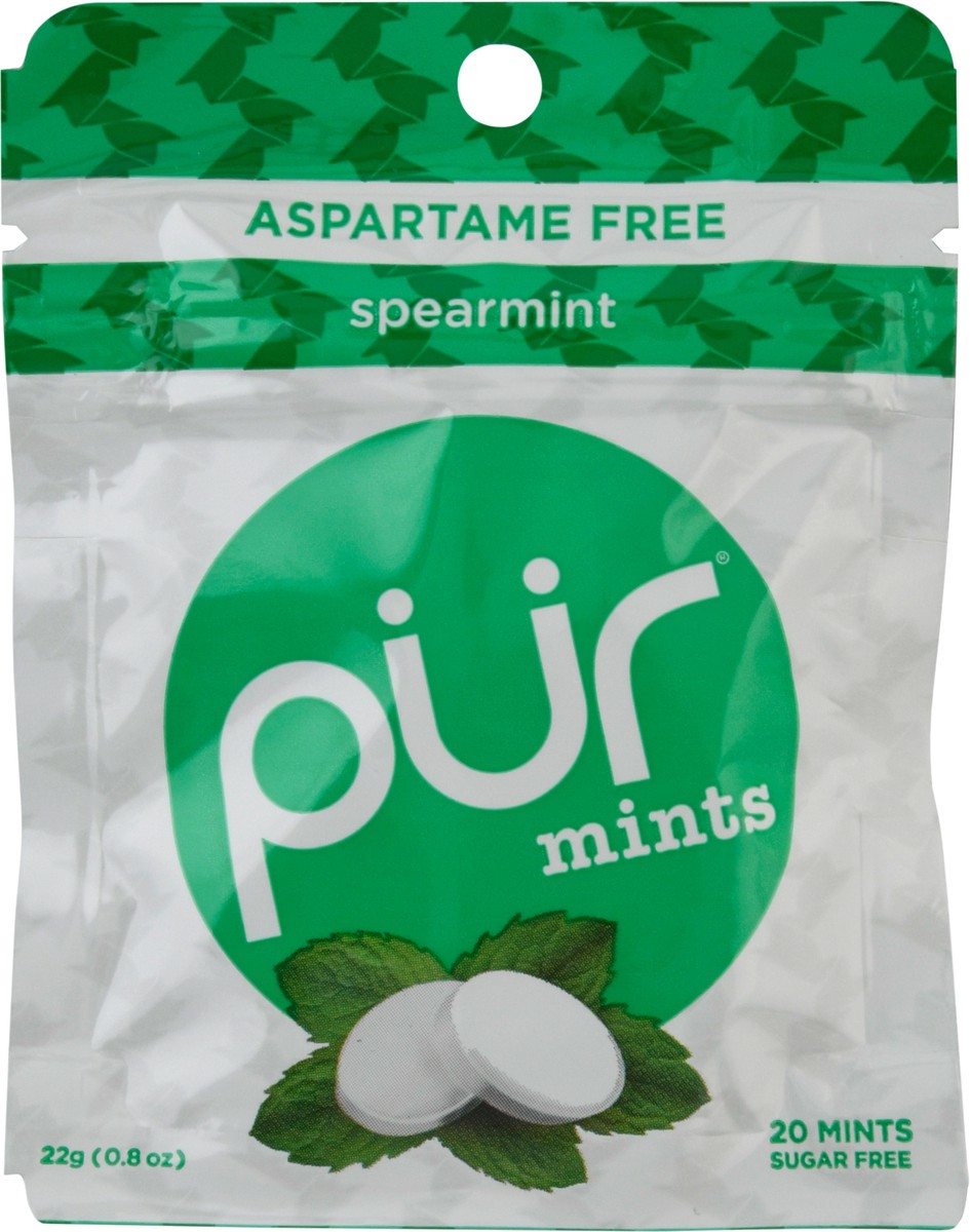 slide 1 of 12, Pur Spearmint Mints, 20 ct