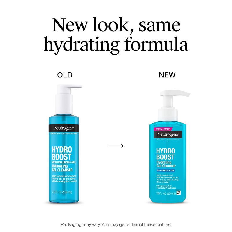 slide 4 of 11, Neutrogena Hydro Boost Face Wash, Hyaluronic Acid Hydrating Cleansing Gel, 7.8 Fl. Oz (Target), 7.8 fl oz