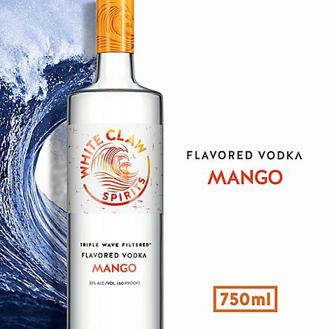 slide 1 of 1, White Claw Mango Hard Seltzer- 750 ml, 750 ml