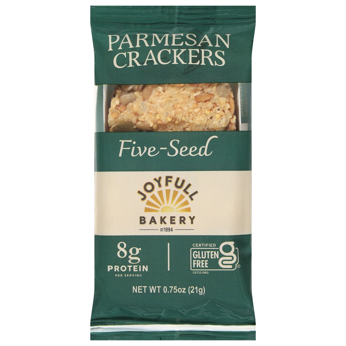 slide 3 of 4, Joyfull Bakery Single Serve Seeded Parmesan Crackers - .75 OZ, 0.75 oz
