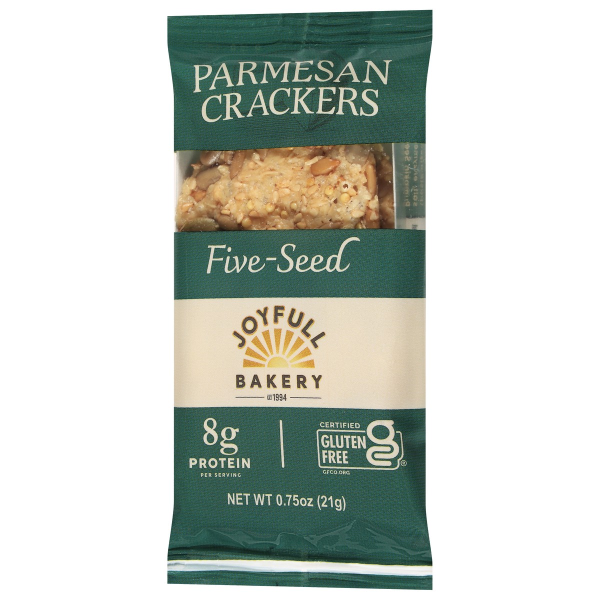slide 2 of 4, Joyfull Bakery Single Serve Seeded Parmesan Crackers - .75 OZ, 0.75 oz