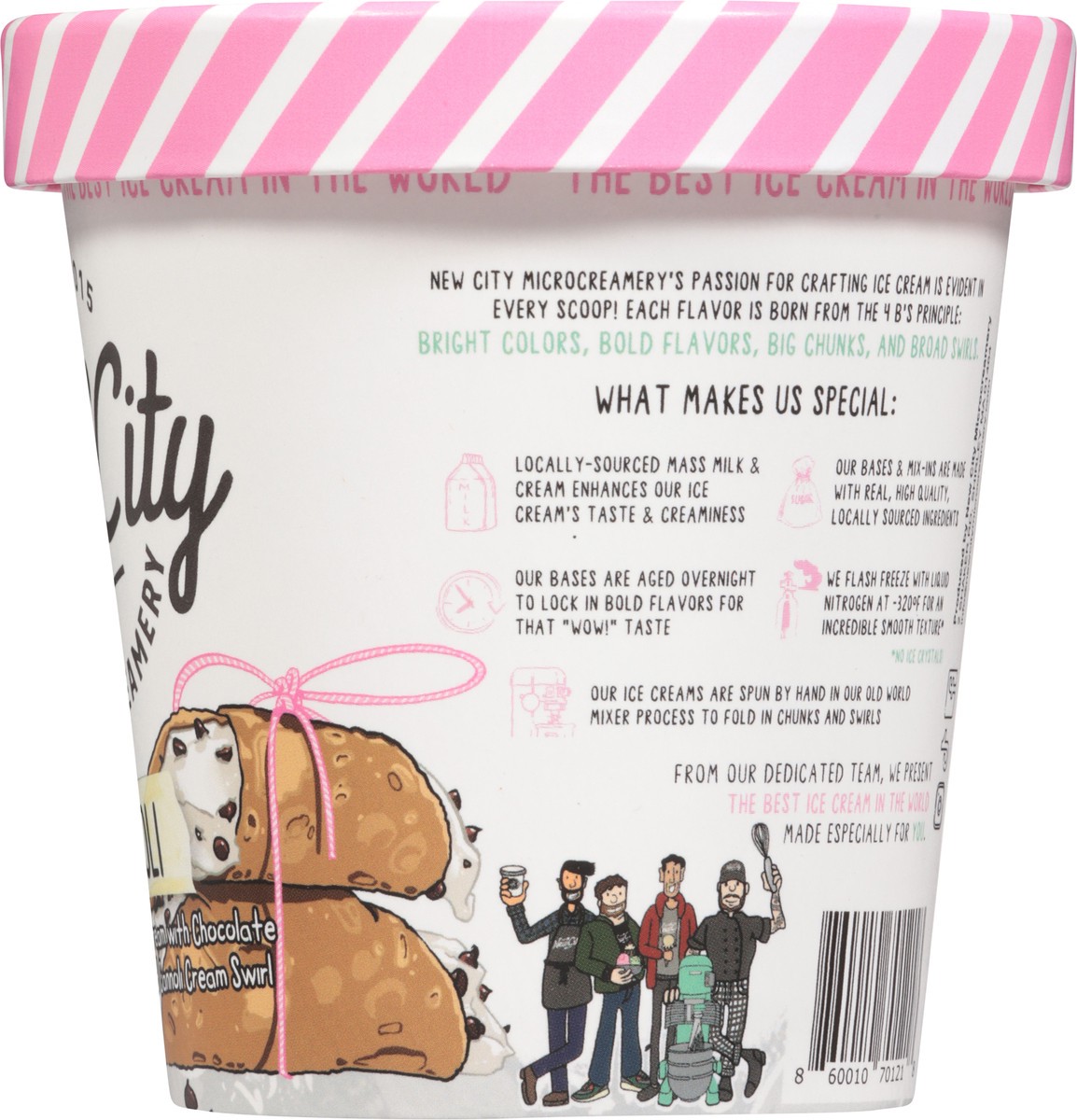 slide 4 of 14, New City Microcreamery Cannoli Ice Cream 14 fl oz, 14 fl oz