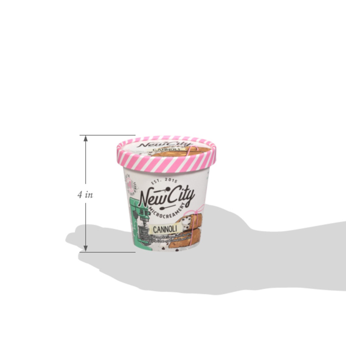 slide 5 of 14, New City Microcreamery Cannoli Ice Cream 14 fl oz, 14 fl oz