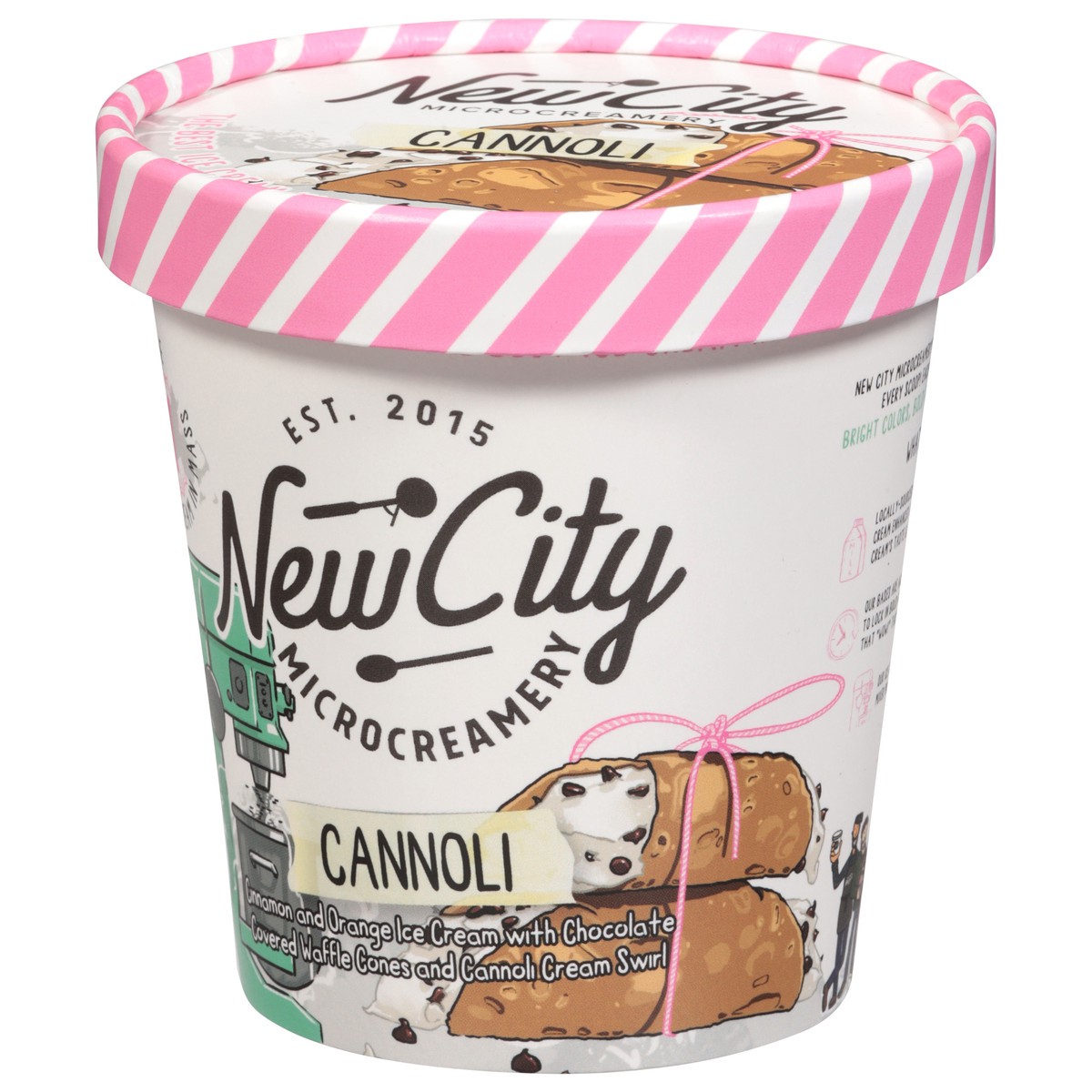 slide 6 of 14, New City Microcreamery Cannoli Ice Cream 14 fl oz, 14 fl oz