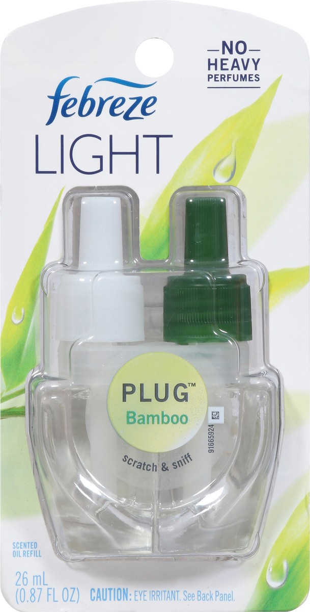 slide 8 of 10, Febreze Plug Light Bamboo Scented Oil Refill 26 ml, 26 ml