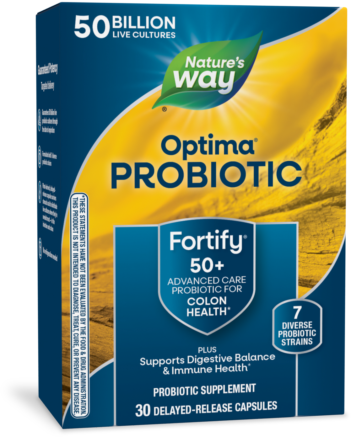 slide 1 of 1, Nature's Way Fortify Optima Adult 50+ 50 Billion Probiotic, 30 ct