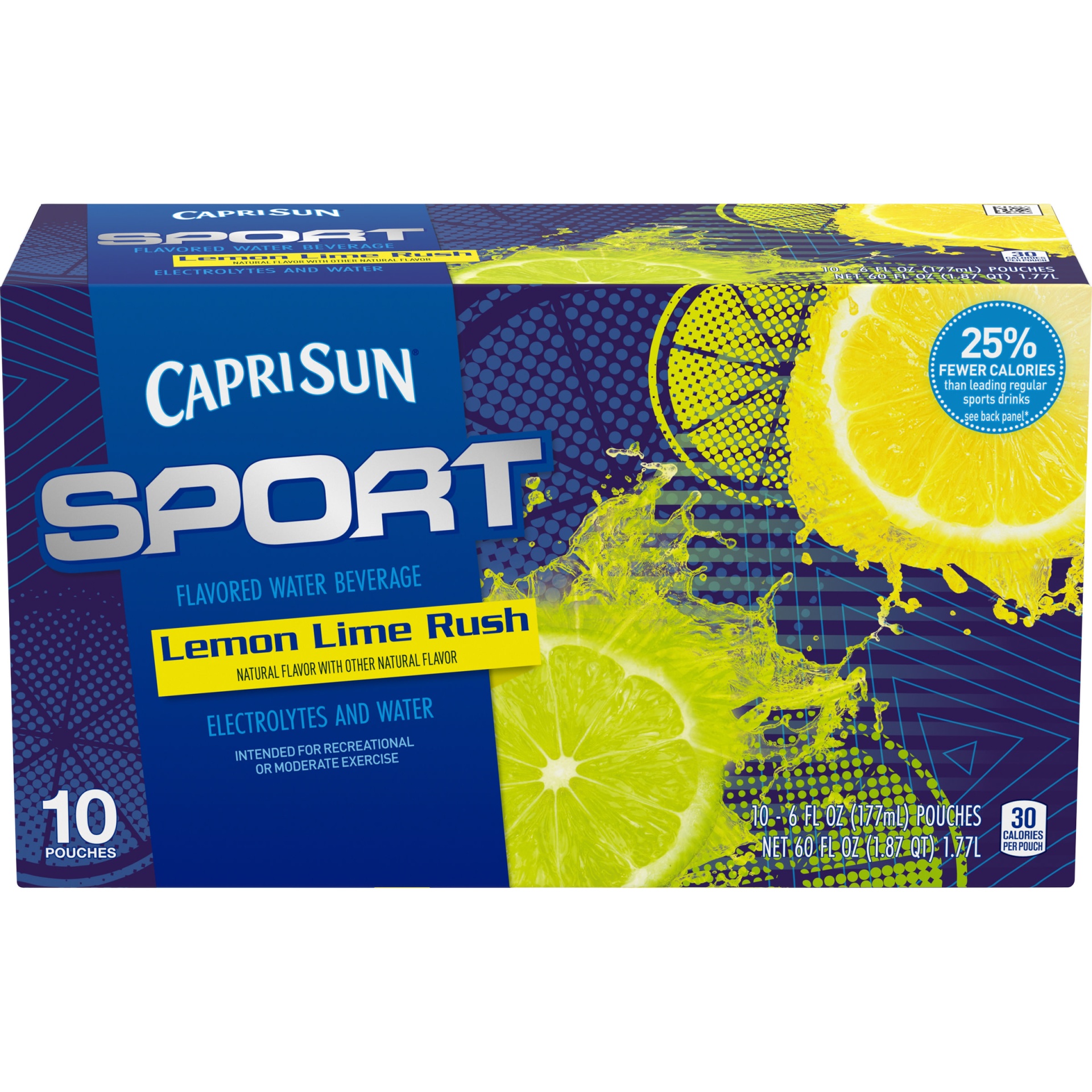 Capri Sun Sport Lemon Lime Rush Flavored Water Beverage