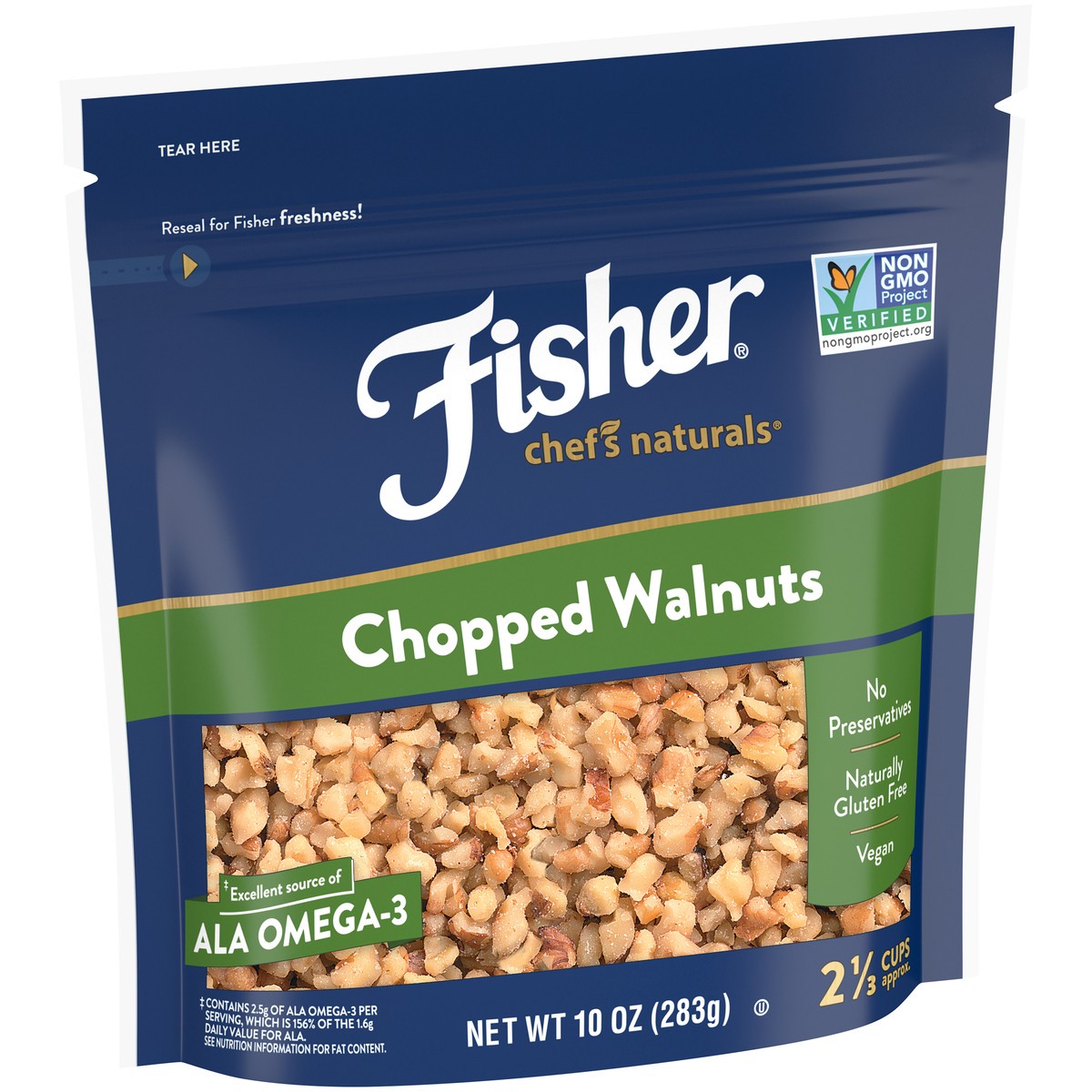 slide 8 of 9, Fisher Chopped Walnuts, 10 oz