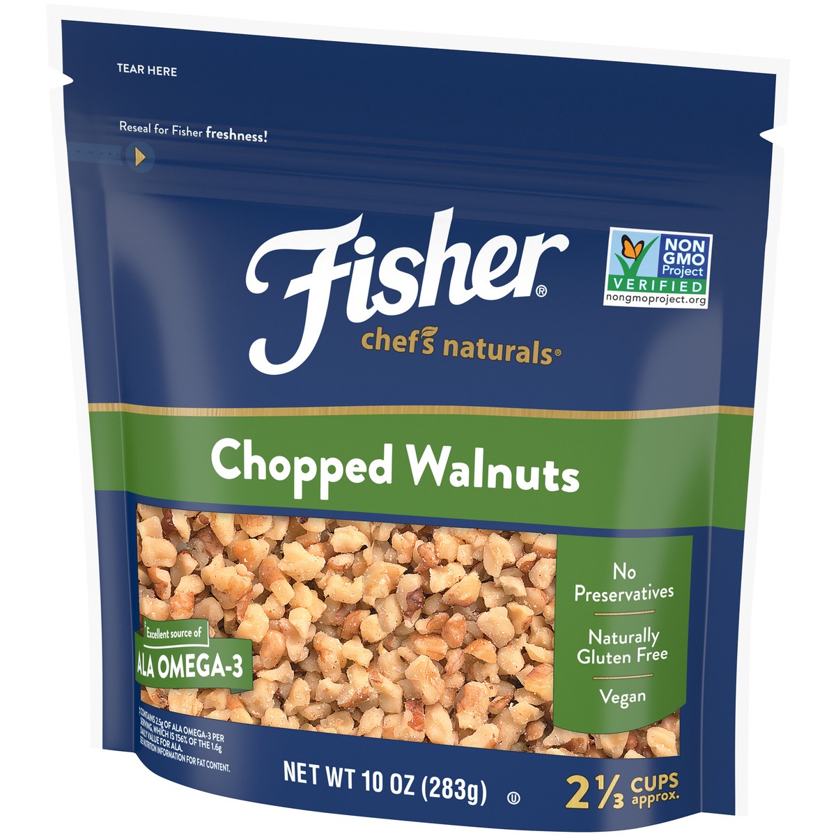 slide 7 of 9, Fisher Chopped Walnuts, 10 oz