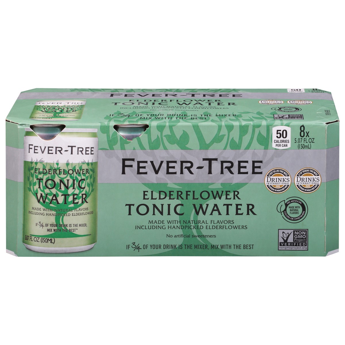 slide 1 of 1, Fever Tree Elderflower Tonic, 8 ct
