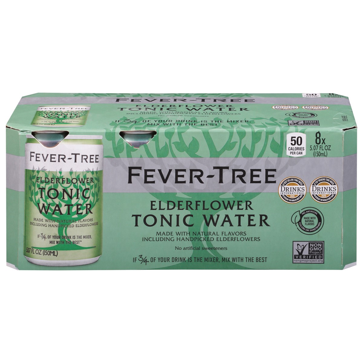 slide 1 of 1, Fever Tree Elderflower Tonic - 8 ct, 8 ct; 150 ml